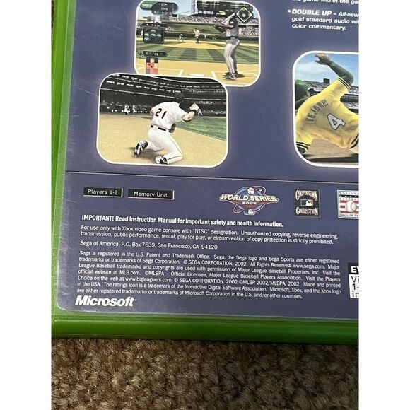 World Series Baseball (Microsoft Xbox 2002) Complete W/manual - Picture 3 of 10